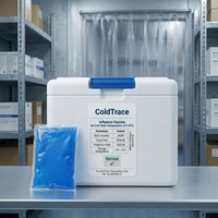 Etiquetas de Logística de Cadena de Frío de Papel Sintético Personalizadas para Transporte de Medicamentos, Resistentes al Agua, Duraderas, con Laminación Mate y Registro de Temperatura