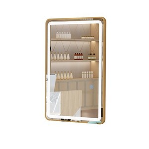 Equipo de Salón, Espejos de Diferentes Estilos con Mesa de Espejo, Marco Dorado, Negro y Blanco, con Juego de Sillas de Barbería, Estación de Espejo - Product Image 4