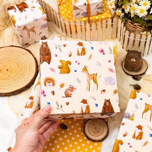MAYPLUSS Wrapping <b>Paper</b> Woodland Animals 46.8 Square Feet Baby Shower Gift <b>Wrap</b> - Product Image 5