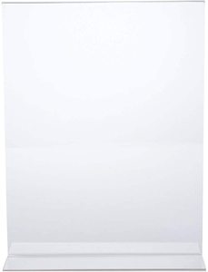 Lot de 6 porte-affiches en acrylique de 8.5x11 pouces avec dos incliné vertical porte-affiches en acrylique transparent cadres photo Lucite - Product Image 5