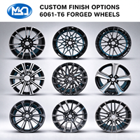 Jantes en alliage forgé 18 19 20 pouces 5x114.3 à rayons fendus finition noir brillant pour BMW OEM ODM Logo personnalisé d'usine Marque privée