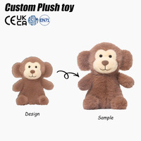 Boneka Hewan Lucu Custom Estetis, Boneka Plush Berbobot Lembut Nyaman, Langsung dari Pabrik, Boneka Gajah Kelinci Babi dengan Telinga Bergerak