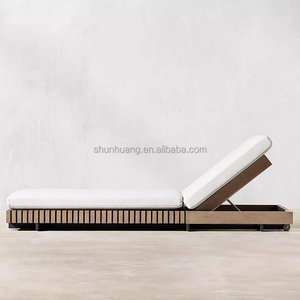 Meilleur prix tout temps mobilier d'extérieur villa <span class=keywords><strong>piscine</strong></span> en bois massif <span class=keywords><strong>transat</strong></span> chaise de plage chaise longue - Product Image 3