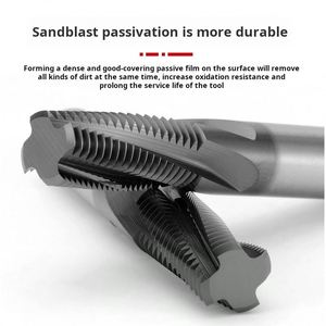 Fraise à queue en carbure HRC65 à 4 cannelures, à filetage complet, nano-revêtement, personnalisable en usine, pour usinage CNC, outils de fraisage en alliage dur, OEM - Product Image 3