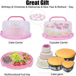 مجموعة تزيين الكعك ، أطقم مقلاة تزيين ، فوهات تزيين الجليد الدوارة الدوارة كعكة مع 3 Springform - Product Image 4