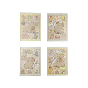 Carnets DHF541 A6 50K Mikko, styles Kawaii, dessins animés, ours, capybara, chat, Chiikawa, couverture en PVC pour étudiants et bureau - Product Image 3