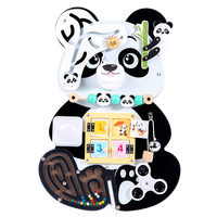 Nouvelle planche sensorielle d'activités 2024, planche d'activités Panda, jouet éducatif Montessori, jouet en bois écologique certifié CE