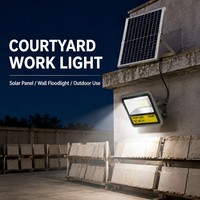 Lampu Sorot Tenaga Surya Daya Tinggi 100W Langsung dari Pabrik, Tahan Air IP65, Hemat Energi, untuk Stadion, Konstruksi, dan Luar Ruangan