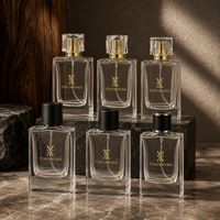 Flacons de parfum de luxe rechargeables de 50 ml de haute qualité avec boîte
