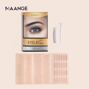 MAANGE Outils de maquillage des yeux, pinces, colle pour cils, ruban adhésif respirant mat imperméable invisible pour paupières doubles - Product Image 2