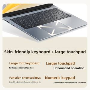 ใหม่ aether 15.6นิ้ว90Hz IPS แล็ปท็อปสำหรับเล่นเกมพร้อม SSD ที่เก็บข้อมูล <span class=keywords><strong>Windows</strong></span> <span class=keywords><strong>11</strong></span> AMD โปรเซสเซอร์ R5แป้นพิมพ์ภาษาอังกฤษ - Product Image 6