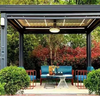 Nouvelle Arrivée ANCSEM : Structure de Pergola Motorisée Autoportante Moderne à Lames Orientables pour Usage Commercial