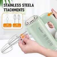 Batteur à œufs de cuisine Sonifer SF-7034 en gros, petit, pas cher, en plastique, électrique, à main, pour mélanger les aliments et les gâteaux