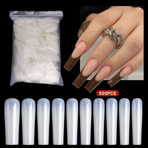 Misscheering Square Head Long Section <span class=keywords><strong>2022</strong></span> Longues <span class=keywords><strong>Faux</strong></span> Ongles de Ballet XXL en Sachet de 500 Pièces – Embouts d'Ongles - Product Image 6