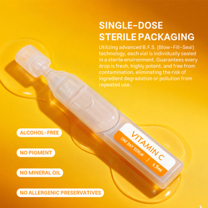 Sérum éclaircissant à la vitamine C personnalisé OEM avec <span class=keywords><strong>acide</strong></span> férulique AA2G et niacinamide pour estomper les taches brunes, unifier le teint et être antioxydant - Product Image 6