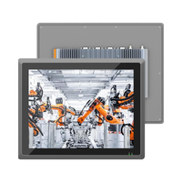 PC de panel integrado industrial de 15 pulgadas, pantalla táctil capacitiva IP65, computadora todo en uno para automatización de fábrica doméstica
