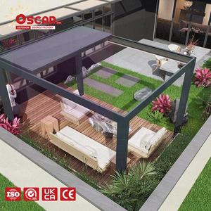 Pergola rétractable 3x4m pour fêtes en extérieur, <span class=keywords><strong>abri</strong></span> solaire avec rideaux latéraux, idéale pour la plage, les barbecues et les terrasses. - Product Image 1