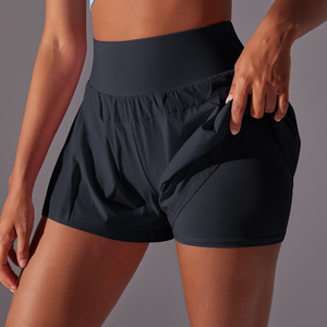 Nuevos Shorts Deportivos de Tenis Plisados 2 en 1 de Cintura Alta con Forro Interior de Secado Rápido para Mujer, Ideales para Golf, Running y Entrenamiento, Venta al Por Mayor - Product Image 2