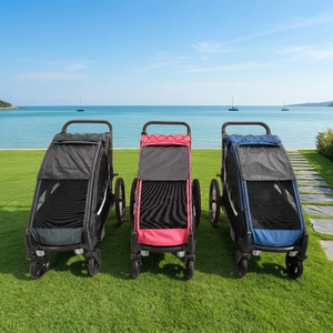 Remolque para Bicicleta de Bebé de Aleación de Aluminio para Aventuras al Aire Libre, con Suspensión Independiente, Carga Máxima de 35 kg, Llantas de Aire de 20 Pulgadas - Product Image 4
