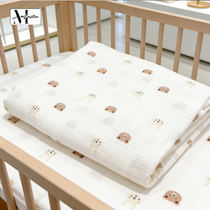 Mantas Envolventes de Gasa de Algodón de Doble Capa Suaves para Bebés, Seguras para Piel Sensible, Tejido de Alta Densidad y Textura Suave - Product Image 1