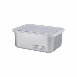 Lekfre 304 Stainless Steel Food Storage PP Flip Top Lid Dishwasher Safe Airtight Leak-Proof Eco-Friendly Modern <strong>Kitchen</strong> Design - Product Image 1