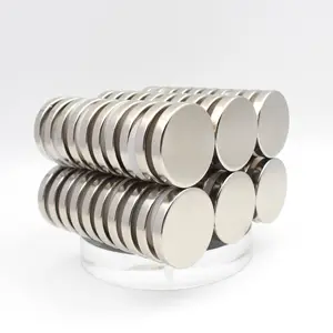 Goedkopere Magnetische Kracht Kubus Zeldzame Aarde Schijf N35 N52 Magneet Vorm Ronde Zilveren Platte Cirkel Magneten