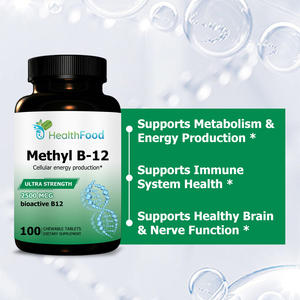 Most popular Methyl B12 Chewable Tablets <b>Supplement</b> Support Cellular Energy Production Dietary <b>Supplement</b> for Adult - Product Image 4