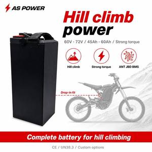 Batteria E-Moto 60V 72V 45Ah 50Ah 60Ah per Salita in Pendenza, Pacco Batteria con Forte Coppia ANT JK JBD BMS, Compatibile con Sur-Ron Light Bee X - Product Image 1