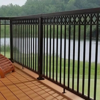 Clôture en aluminium extrudé en alliage 6063, perforable, avec revêtement en poudre, pour villa, jardin, cour, escalier, barrière d'intimité extérieure