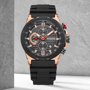 Reloj deportivo de moda para hombre, reloj de cuarzo con esfera grande resistente al agua, reloj de pulsera informal multifuncional - Product Image 1