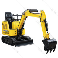 Mini-excavatrice robuste de 1,5 tonne à haute efficacité, mini-pelle compacte, machine de terrassement à vendre