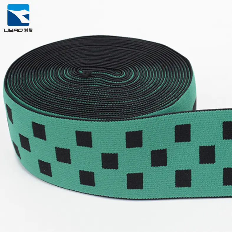 Hohe qualität eco-freundlich 45mm plüsch stoff gewebt jacquard elastische gurtband band für männer unterwäsche oder boxer