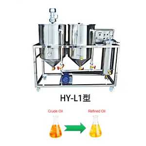 Efficient vegetable oil refinery machine soyabean oil refined cooking machine plam oil refining machine
