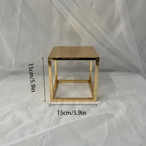 Vierkante Ijzeren Caketribune Dessertafel Taartblad Gelaagd Taartsteun Rek Bruiloftbenodigdheden Versiering Ornamenten - Product Image 6