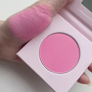 Hoge Kwaliteit Make-Up Roze Blush Custom Veganistische Make-Up Blush Private Label Blusher Geperst Poeder
