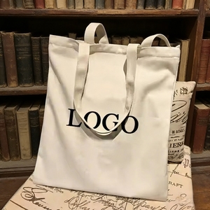 Custom Shopping Ladies Blank Single Shoulder <b>Large</b> Heavyweight <b>Canvas</b> Tote <b>Bag</b> For Daily Shopping - Product Image 5