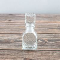 Mini-bouteilles de vin, bouteilles de sauce piquante, petits flacons à shot avec couvercle en verre, entonnoir à liquide pour un remplissage facile, idéal pour les fêtes