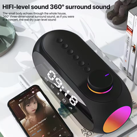 Elektronische wekker radio luidspreker RGB nachtlampje subwoofer draagbaar waterdicht batterij AirPlay draadloos voor plastic