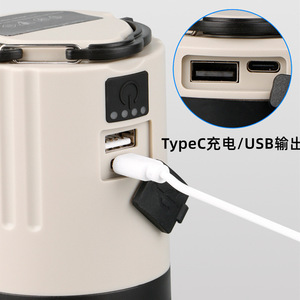 Lámpara de Camping LED Portátil Recargable con Asa para Uso en Exteriores - Product Image 2