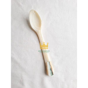 Cucharas para Servir de Concha Ecológicas Modernas Personalizadas de 15x2.7cm, Exquisita Cuchara de Caviar de Nácar Natural, Precio Económico, Vietnam - Product Image 1