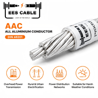 Conducteur toronné tout aluminium DIN 48201 AAC, conducteur nu 16-1000mm² pour alimentation urbaine aérienne Aster AL3 Distribution EESCABLE