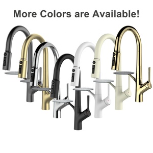 Rubinetto da cucina moderno monocomando con piattaforma portaoggetti, estraibile a 3 vie con molla - Product Image 2