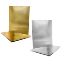 Prix usine Premium 120 250 GSM réfléchissant métallique PET feuille d'aluminium miroir argent papier cartonné pour bricolage Arts et artisanat