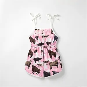 MIOZING, vestido de niña para el verano de 2023, de niña Babi peleles, mono Halter, vestido deslizante, ropa para niños, tirantes