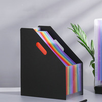 Organizador de Archivos Vertical en Ángulo para Escritorio (Material PP), Esencial para la Organización de Oficina, Bolsa de Almacenamiento para Pruebas Escolares