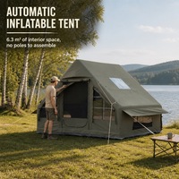 Tente de camping gonflable double ZhuNiu ZN-IT66 de luxe, grande, portable, étanche, en coton, de haute qualité, pour toutes les saisons