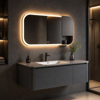Étagère à livres portable personnalisée en MDF |   Design minimaliste arrondi couleur crème |   Rangement pour salle de bain d'appartement |   Durable |   OEM/ODM |   Quantité minimale de commande : 1