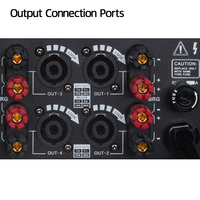 Amplificateur de puissance quatre canaux pour spectacle sur scène, fête, audio haute qualité, conception élégante, AF-4400, fabrication OEM ODM
