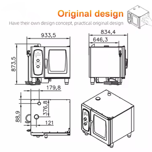 Horno Comercial Multifunción de 6, 10, 20, 40 Bandejas a Precio de Fábrica, Horno Grande para Pan, Pollo Asado y Pescado, 6 Niveles - Product Image 3