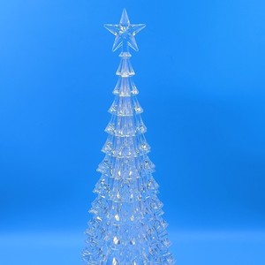 Acrylic Christmas <b>Tree</b> Ornament 15 Inch <b>Lighted</b> Transparent Hanging Decoration For Holiday Decor - Product Image 3